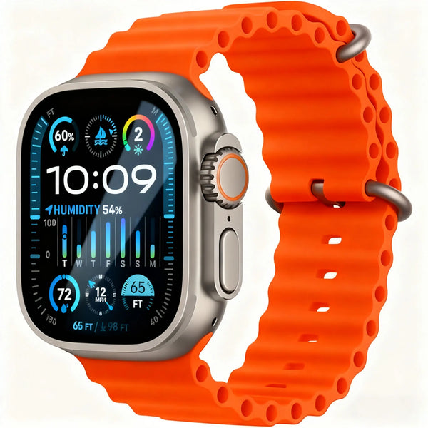 Smart Watch Touchscreen Ultra Sports Fitness Listening to Music Message Reminder Heart Rate Watch GPS Global Wofashion.xyz