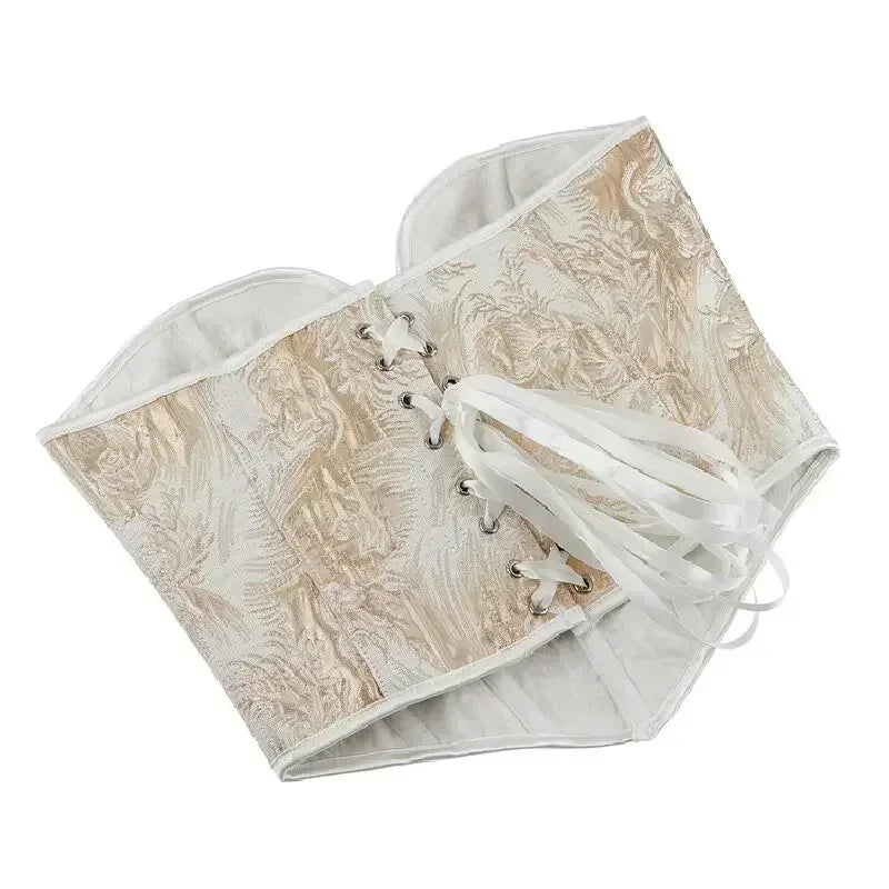 Gold Corset Crop Tops Strapless Off Shoulder Summer Short Camisole Underwear Female Bustier