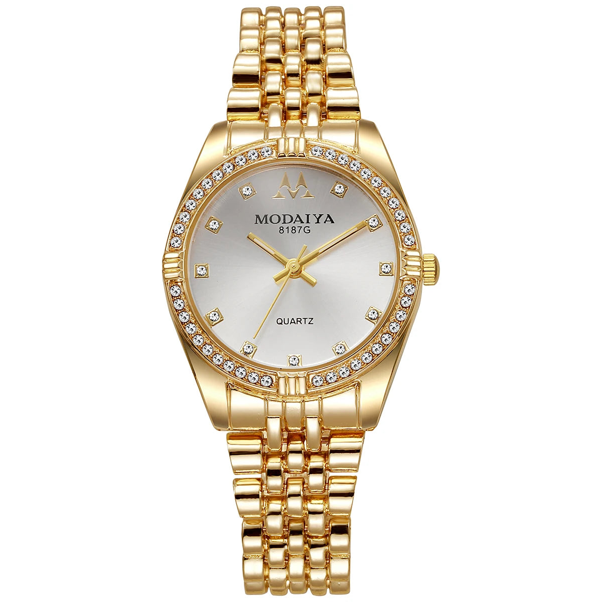 Women Watches Luxurious Quartz Sparkling Rhinestone Dial Dress Wristwatches for Ladies Relogio Feminino