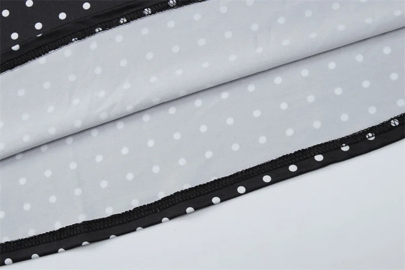 Mozision Polka Dot Strapless Sexy Maxi Dress Women Gown Elegant Scarf Collar Off-shoulder Backless Sleeveless Club Party Dress