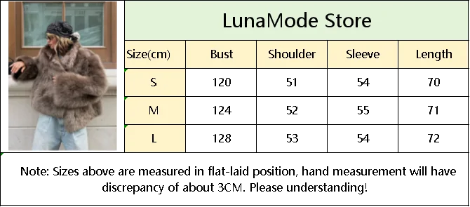 Luxury Long Faux Fur Coat Women Fashion Lapel Long Sleeve Thick Warm Loose Jacket 2025 Winter Lady Chic High Street Outerwear