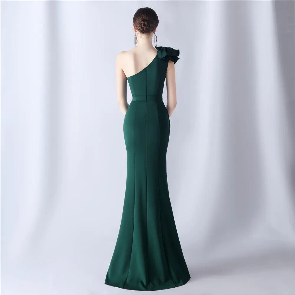 Women's Elegant Dresses for Prom Party Dress Evening Formal Gala Woman Luxury Special Events Occasion Chic Simple Satin 2024