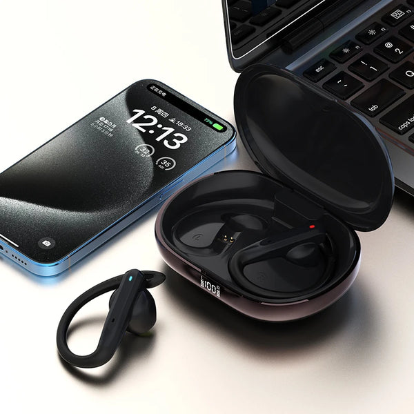 Latest Headphone Tws Dual Mic Enc Ows Hands Free Ireless Open Ear Noise Reduction Running Sports Earbuds wireless earphones Wofashion.xyz