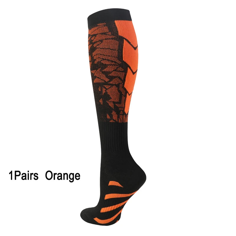 Male Sports Compression Socks for Women and Men - Calf Support Socks for Running Nurses Flight Pregnancy Circulation Athletic