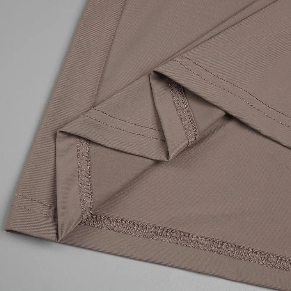 Sexy Elegant Party Dress Women White Long Sleeve Pleated Midi Dress for Evening Dinner Club