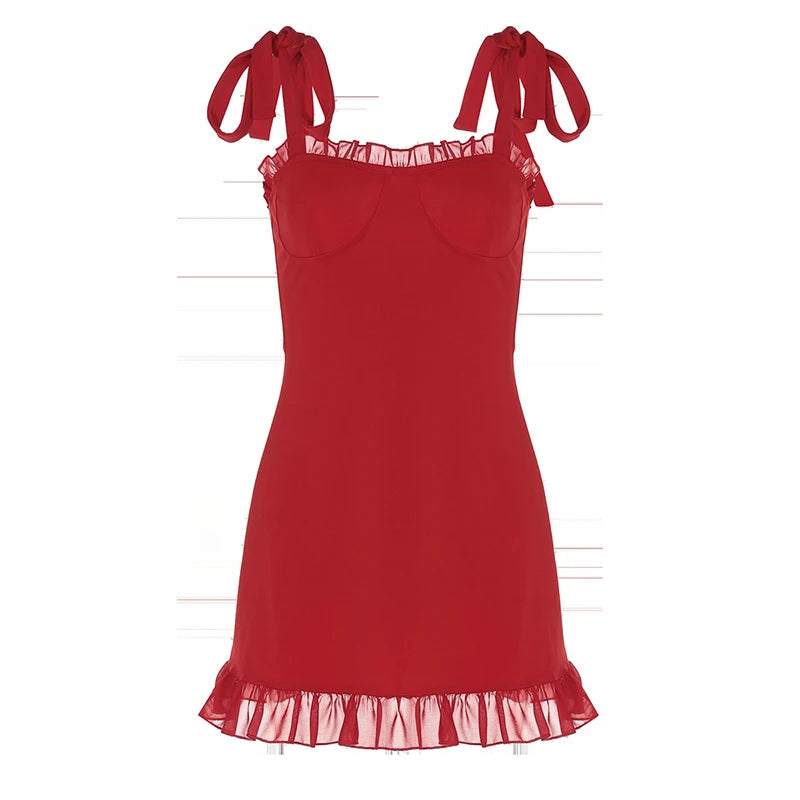 Mozision Elegant Women's Summer New Sexy Backless Solid Slash Neck Dress Slim Fit Waist Camisole Mini Dress Club Party Dress