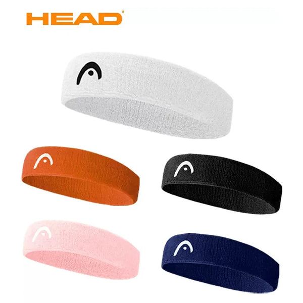 HEAD Tennis Hairbands Men and Women Sports Headbands Fitness Sweatband Badminton Yoga Basketball Running Fashion Sweat Headband Wofashion.xyz