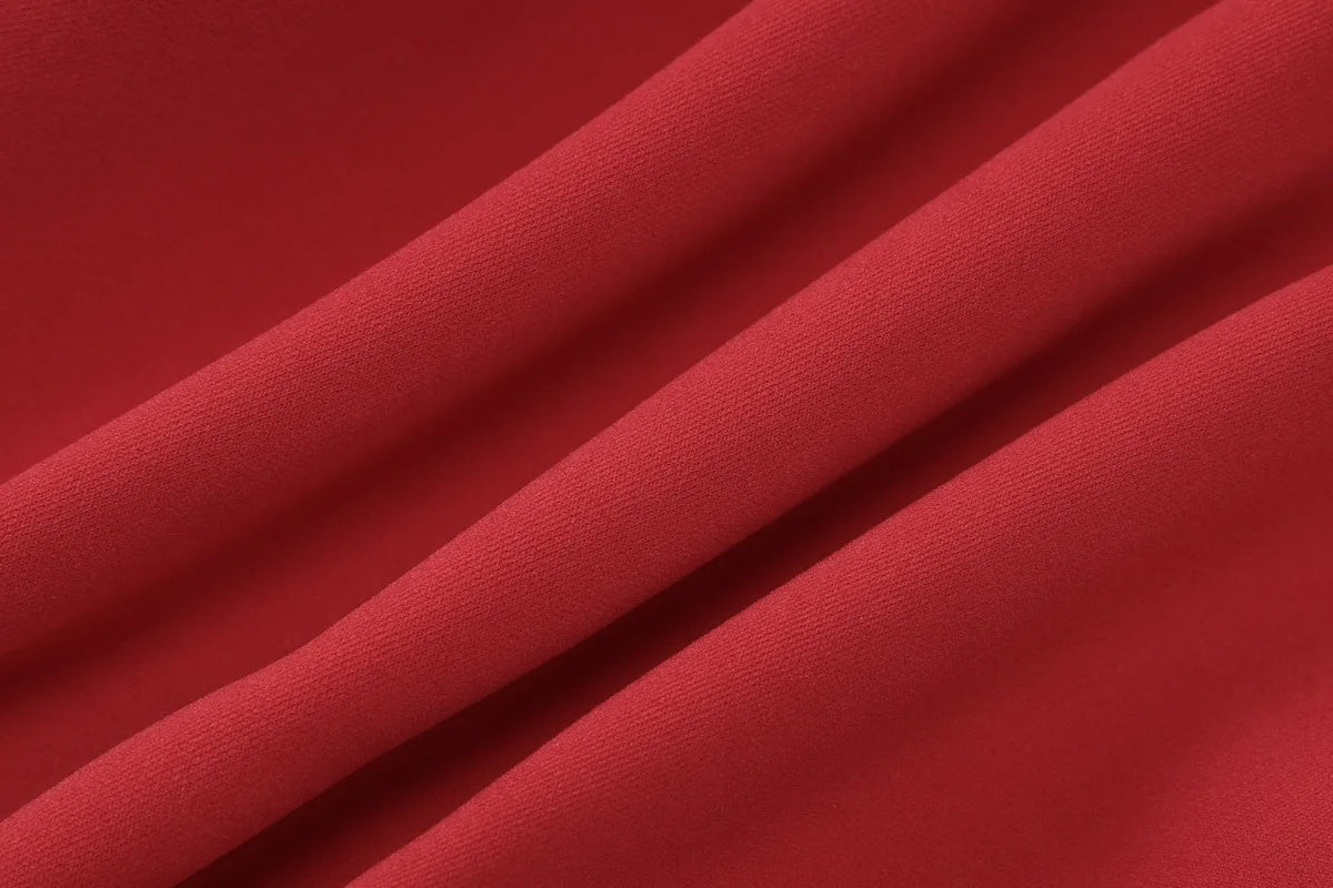 NIDANSSI Red Long Sleeve Evening Party Dress Women 2024 Pleated Robes Elegant Sexy Dress Bodycon Mini Winter Dress Vestidos