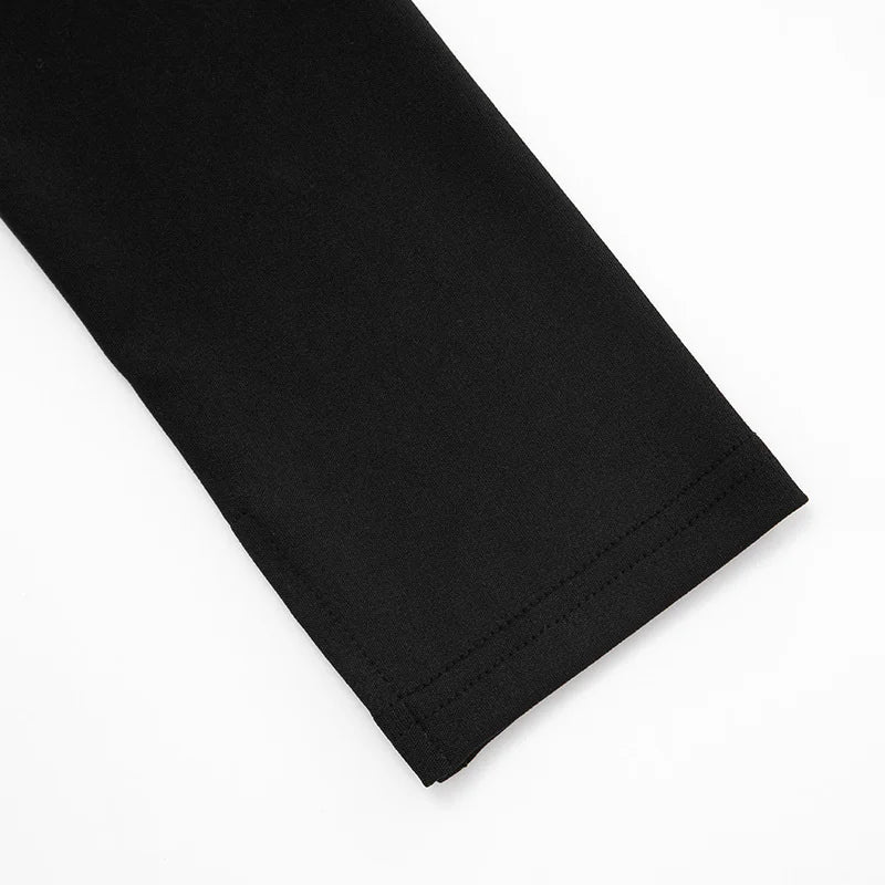 Mozision Hollow Out Long Sleeve Sexy Mini Dress Women Gown Elegant Winter New Half High Collar Metal Buckle Club Party Dresses