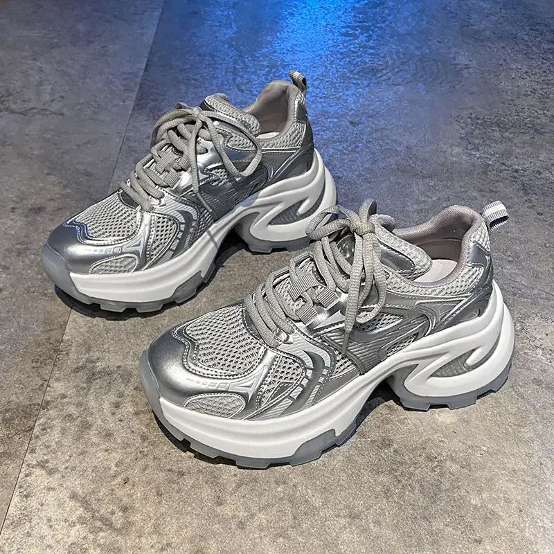 Athletic Woman Footwear 2025 New Sneakers Sports Designer Luxury Vulcanized Shoe Trends On Sale Mesh Breathable Shoes for Women