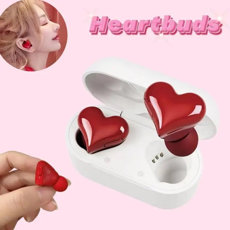 Bluetooth 5.3 Wireless Headphones Heart Shaped Earphones Woman HiFi Music Heart Earbuds Headset Fashion High Quality Girl Gifts Wofashion.xyz
