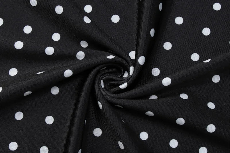 Mozision Polka Dot Strapless Sexy Maxi Dress Women Gown Elegant Scarf Collar Off-shoulder Backless Sleeveless Club Party Dress