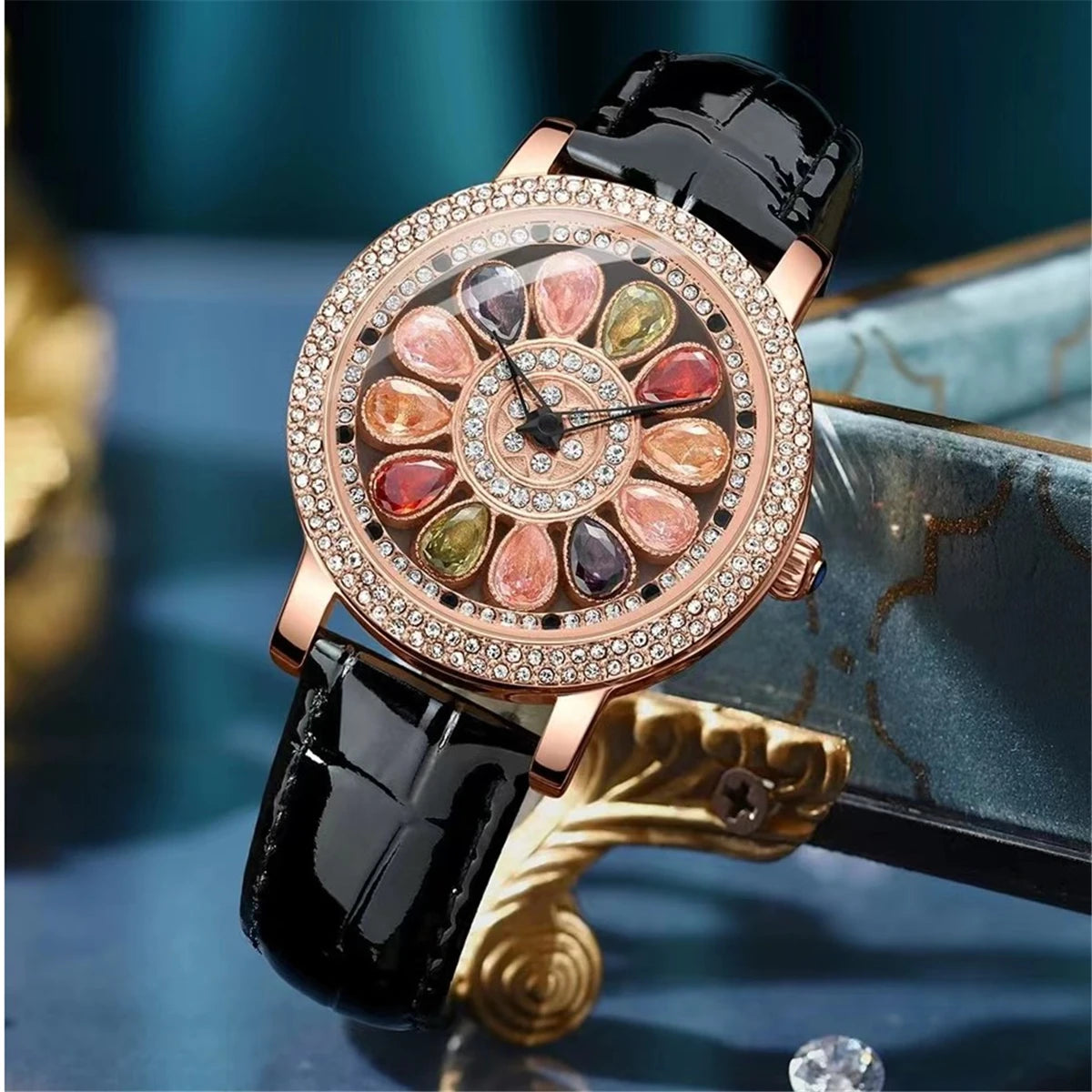 New Women's Watch - Elegant, Fashionable, and Trendy - Rotating Colorful Dial, a Surprise Gift for Her on Black Friday/Double 11 Wofashion.xyz