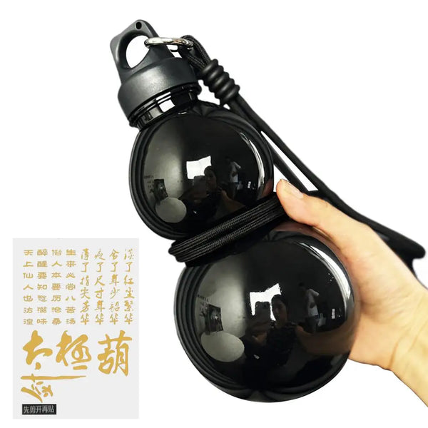 Retro Style Gourd Water Bottle 750ml Large Capacity Fitness Bottle Outdoor Hydration Gourd Bottle Traditional Water Cup Design Wofashion.xyz