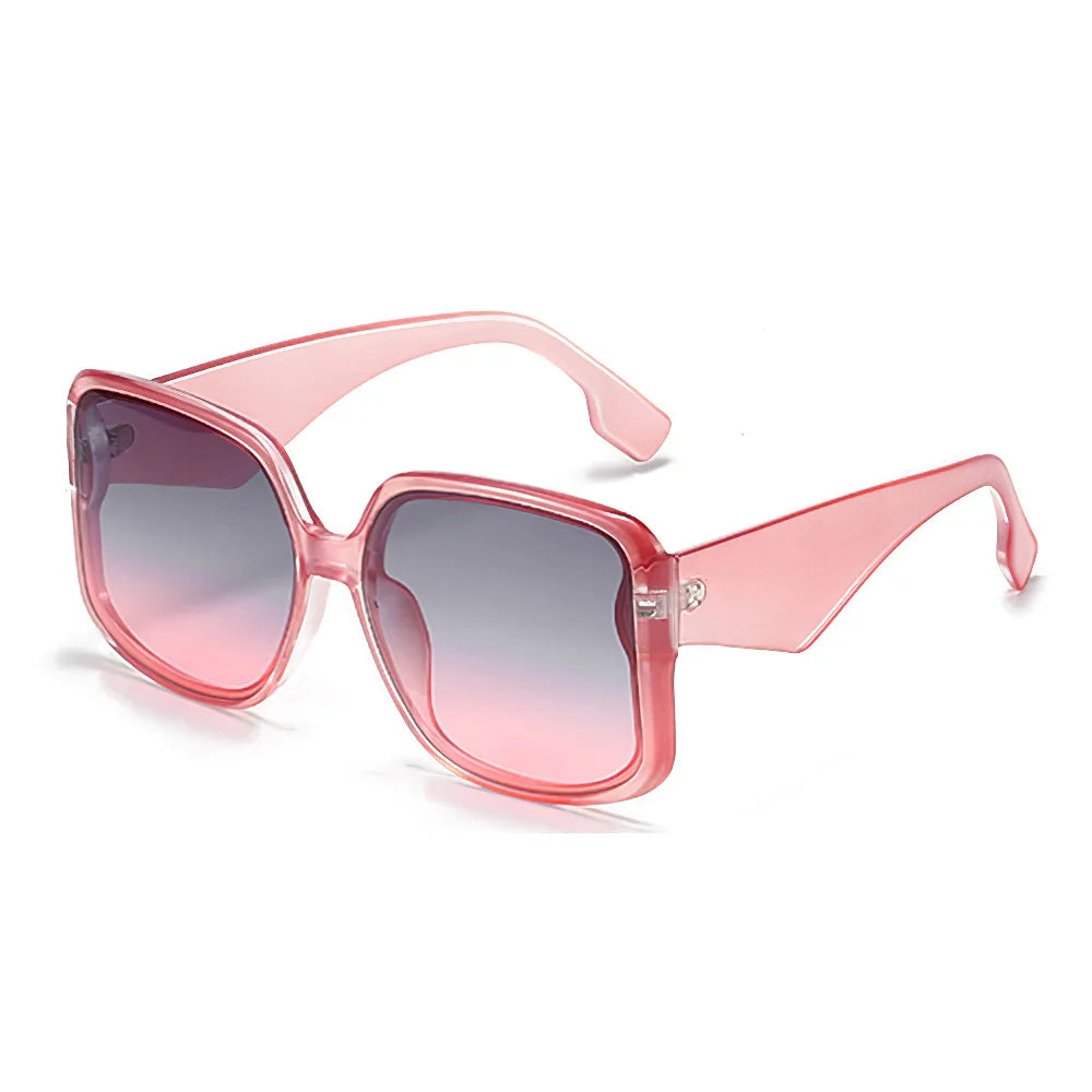 2025 New In Sunglasses for Women Unique Double Frame Design Sunglasses with Oversized Frame and Gradient Lenses UV400