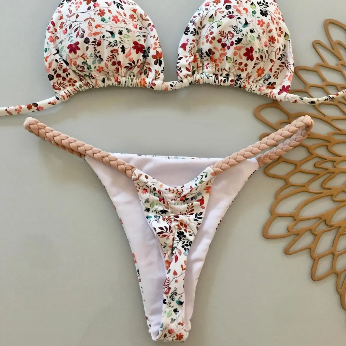 Split Women Sexy Bikini Seaside Holiday Gathering Swimwear