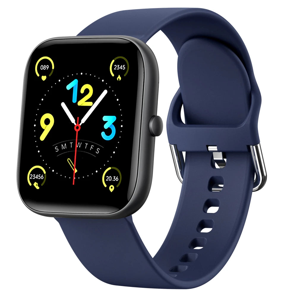 New Smart Watch New Fashion Men Women Blue Tooth Call Music Waterproof Sport Heart Rate Blood Oxygen Smartwatch Information push