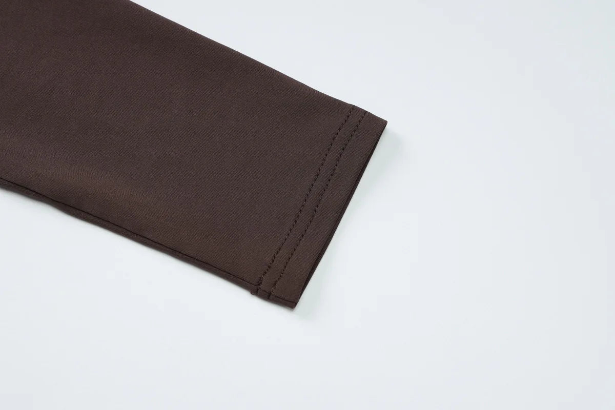 Tossy Fashion Pleated Bandage Long Dress For Women High Waist Slim Patchwork Long Sleeve Elegant Commute Women's Maxi Dress 2025