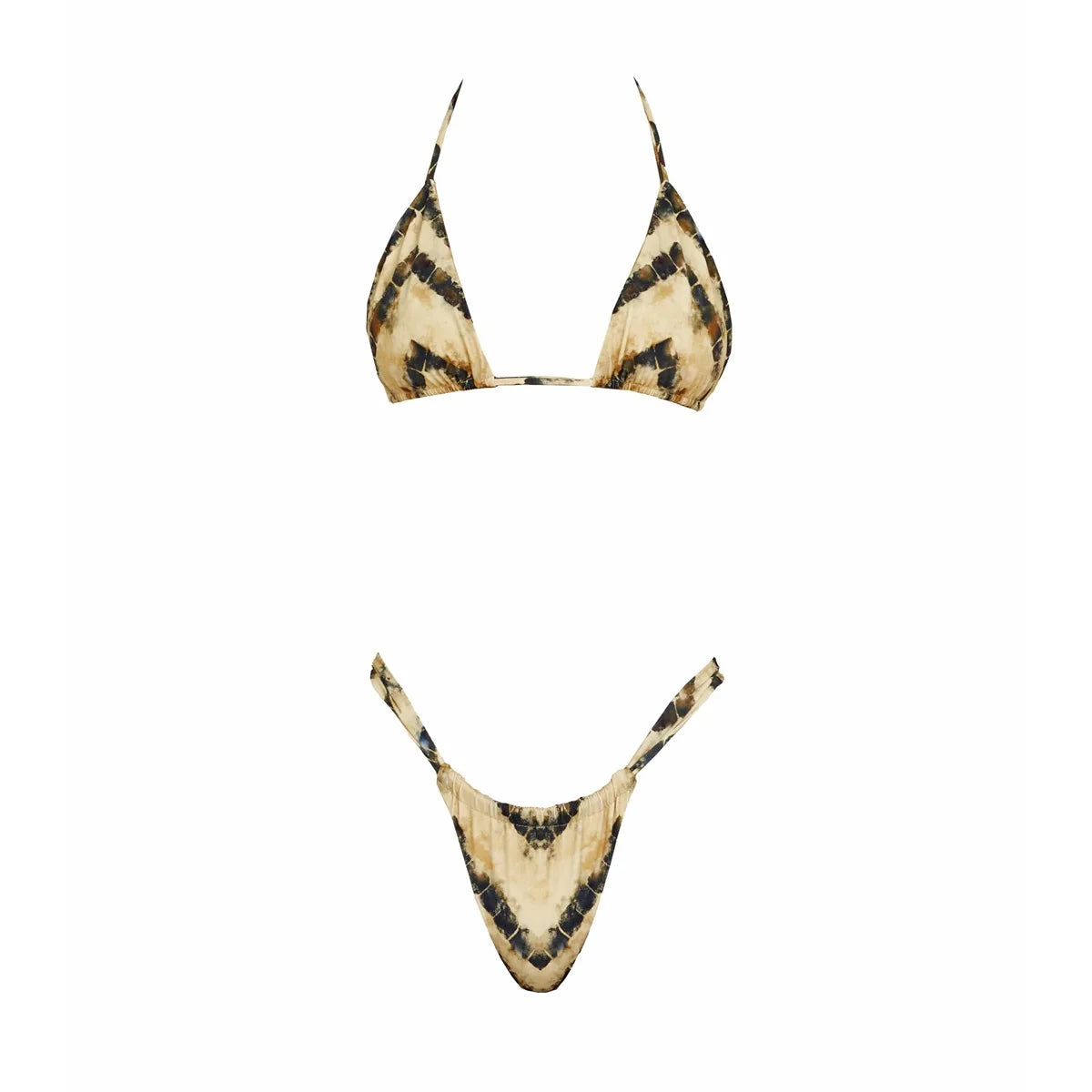 3Pcs Bandeau Biquini 2025 Sexy Women Swimsuit Female Push Up Swimwear Micro Bikini Bathingsuit Beachwear Shiny Brazilian Biquini