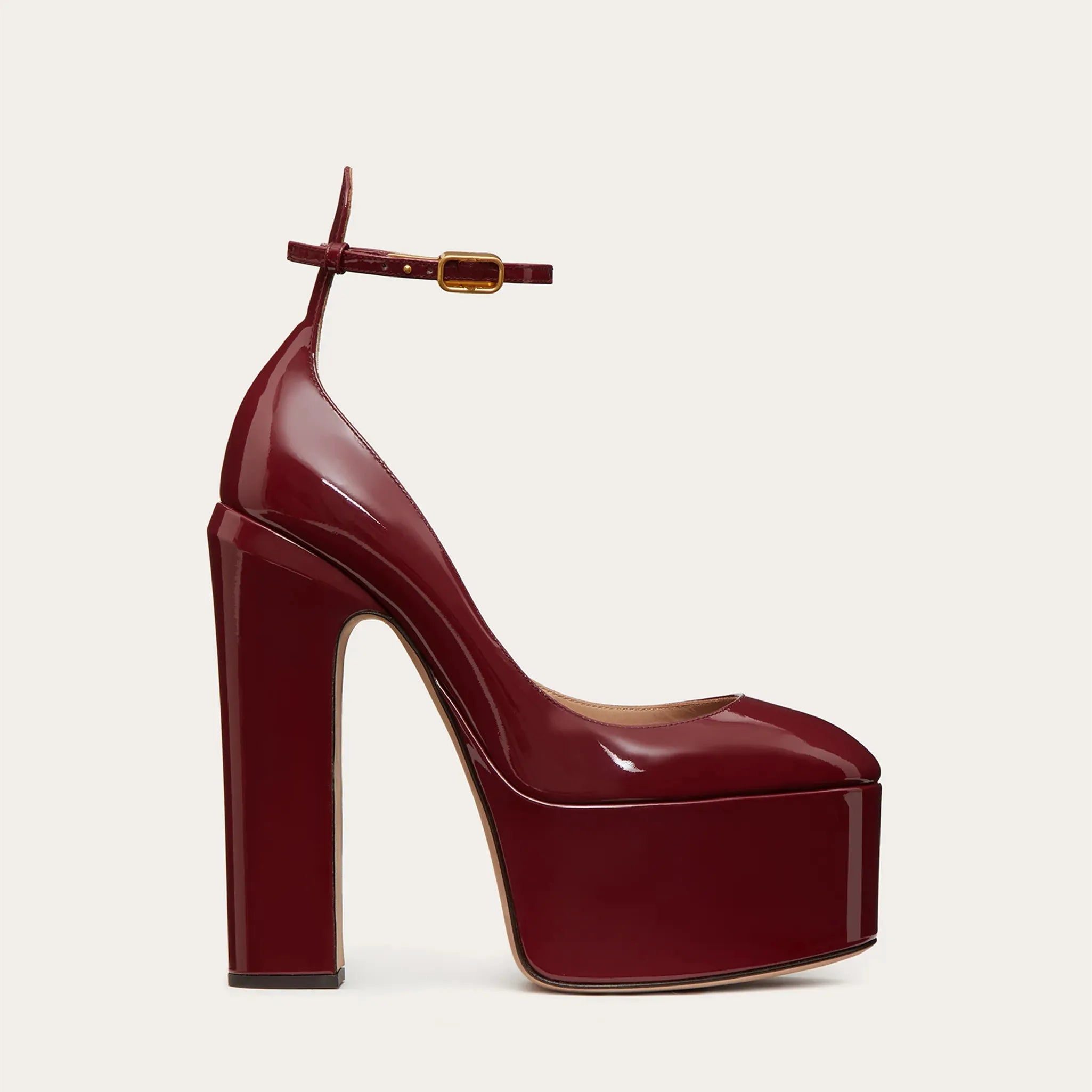 European and American Women's Niche Brand Fashion Sexy Runway Show Banquet Single Shoe Buckle with High Heels Sandals