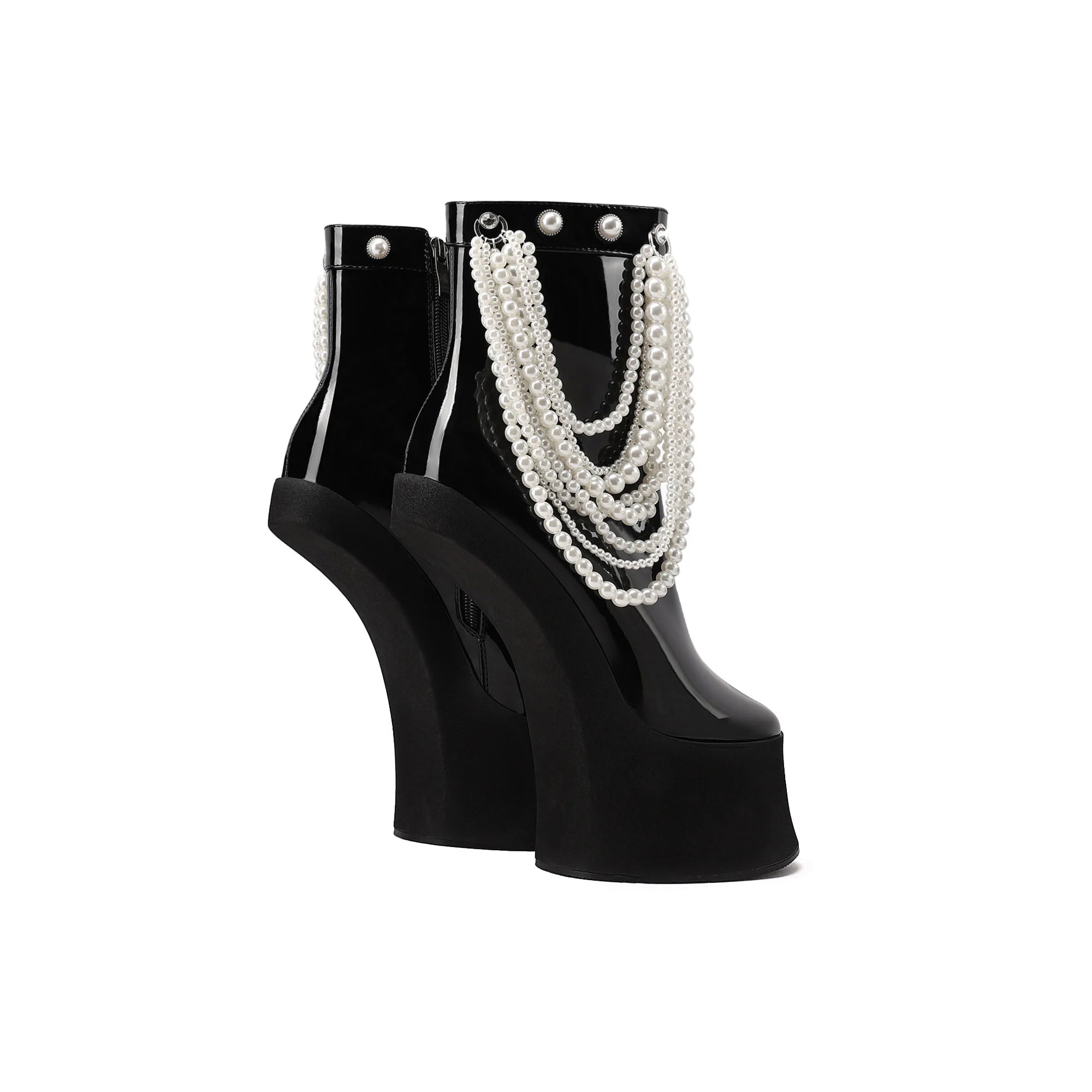 2025 European and American women's fashion opposite sex tailless design dance runway short bootswith side zipper knee high boots