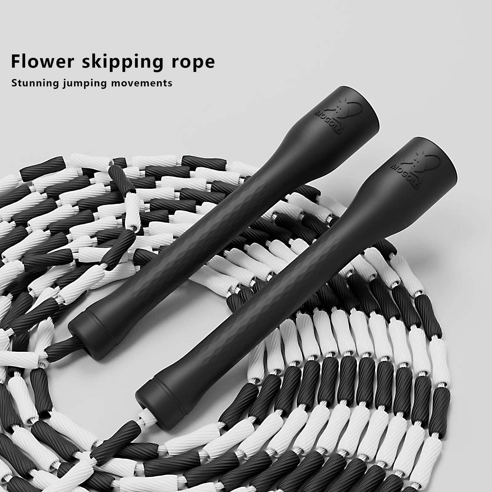 MOGOLD Beaded Jump Rope - Adjustable Speed Rope for Fitness, Boxing, Freestyle & Indoor Workouts for Men and Women Wofashion.xyz