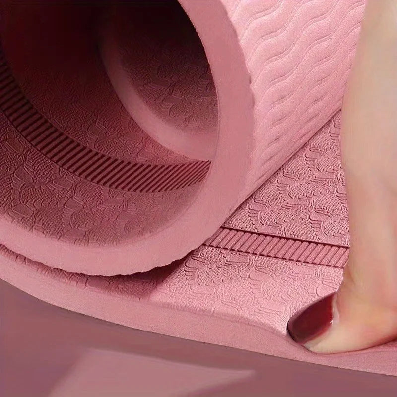 1pc (2.36in/3.15in) ThicknessTPE Jump Rope Mat, Durable Non-Slip Fitness Exercise Ma Suitable  Fitness Training, Body Workout