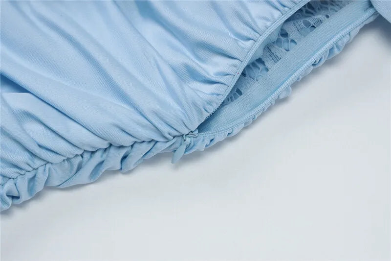 Mozision Halter Deep V Neck Sexy Maxi Dress For Women Elegant Fashion Lace Sleeveless Backless Ruched Bodycon Club Long Dress