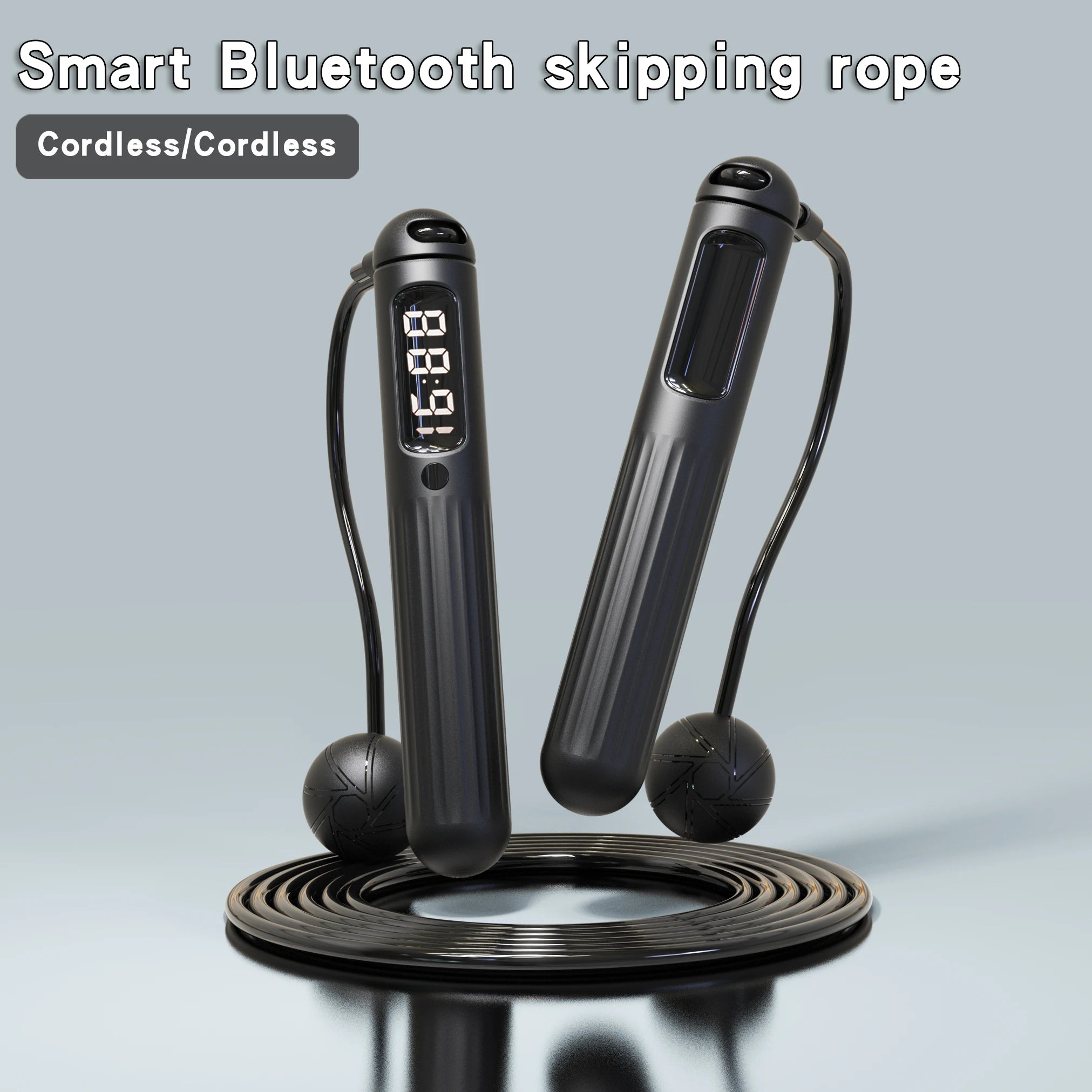 Jump Rope With Counter Adjustable Skipping Calorie Smart For Fitness Exercise And Weight Lose Counting Steel Traini Home Sport