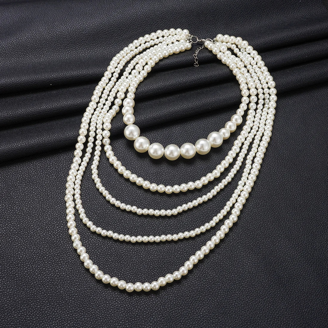 Multilayered Imitation Pearl Necklace for Woman Luxury Jewelry High Quality Fashion Woman Necklaces Wofashion.xyz