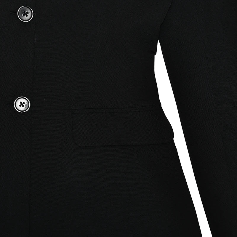 Mozision Off-shoulder Strapless Sexy Blazer Dress For Women Fashion Solid Zipper Two Pocket Long Sleeve Backless Mini Dress