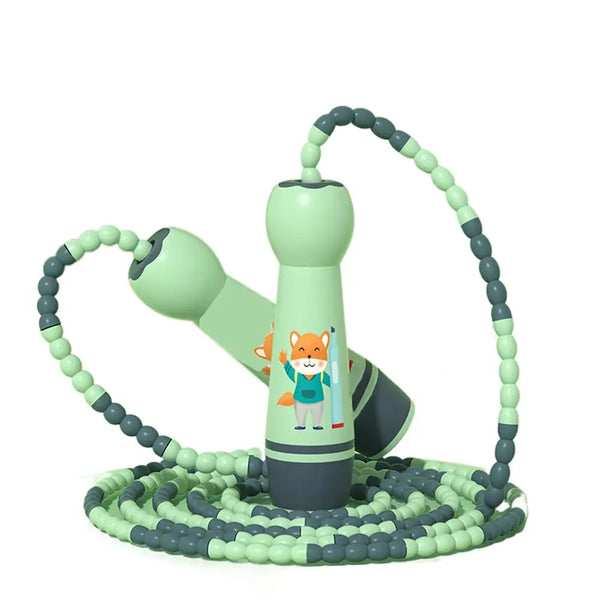 Lovely Adjustable Child Jumping Rope Fillet Design Cotton Rope Skipping Ropes Cartoon Training Kids Jump Rope Kids Exercise Wofashion.xyz