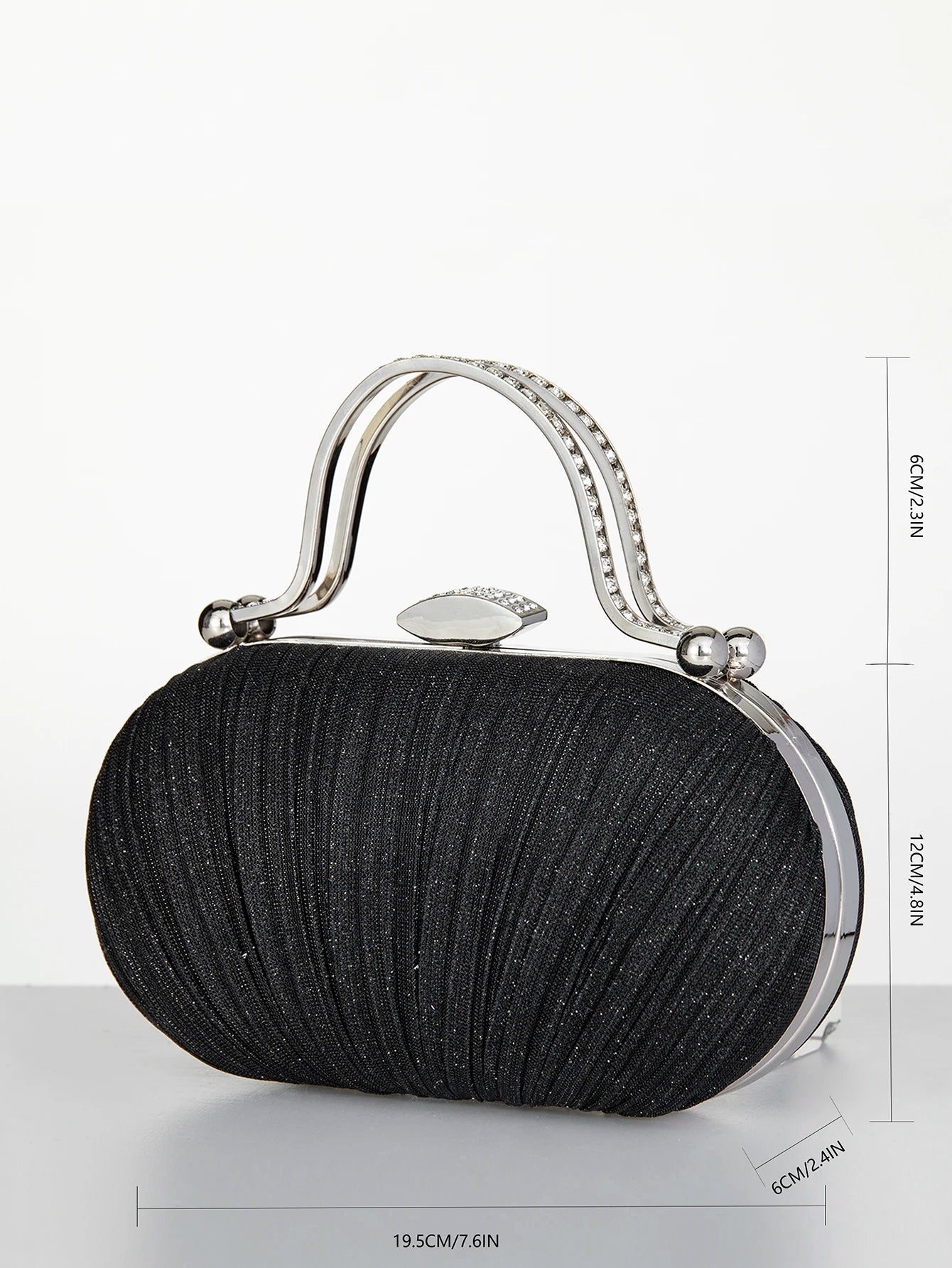 Fashion Diamond Top Handle Women Evening Handbag Clutch Bags Glitter Sequins Rhinestone Female Daily Purse for Wedding Prom