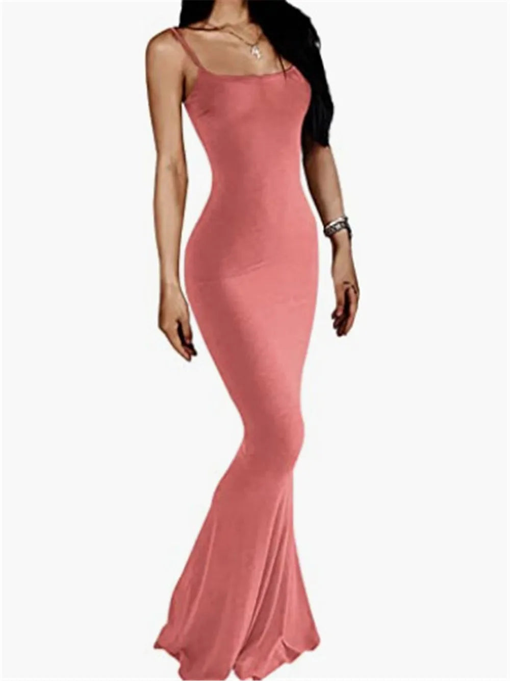 Women's Summer Maxi Dress Casual Lounge Slip Long Y2K Sexy Sleeveless Backless Bodycon  Slim Elegant Prom Party Exotic  Bohemia