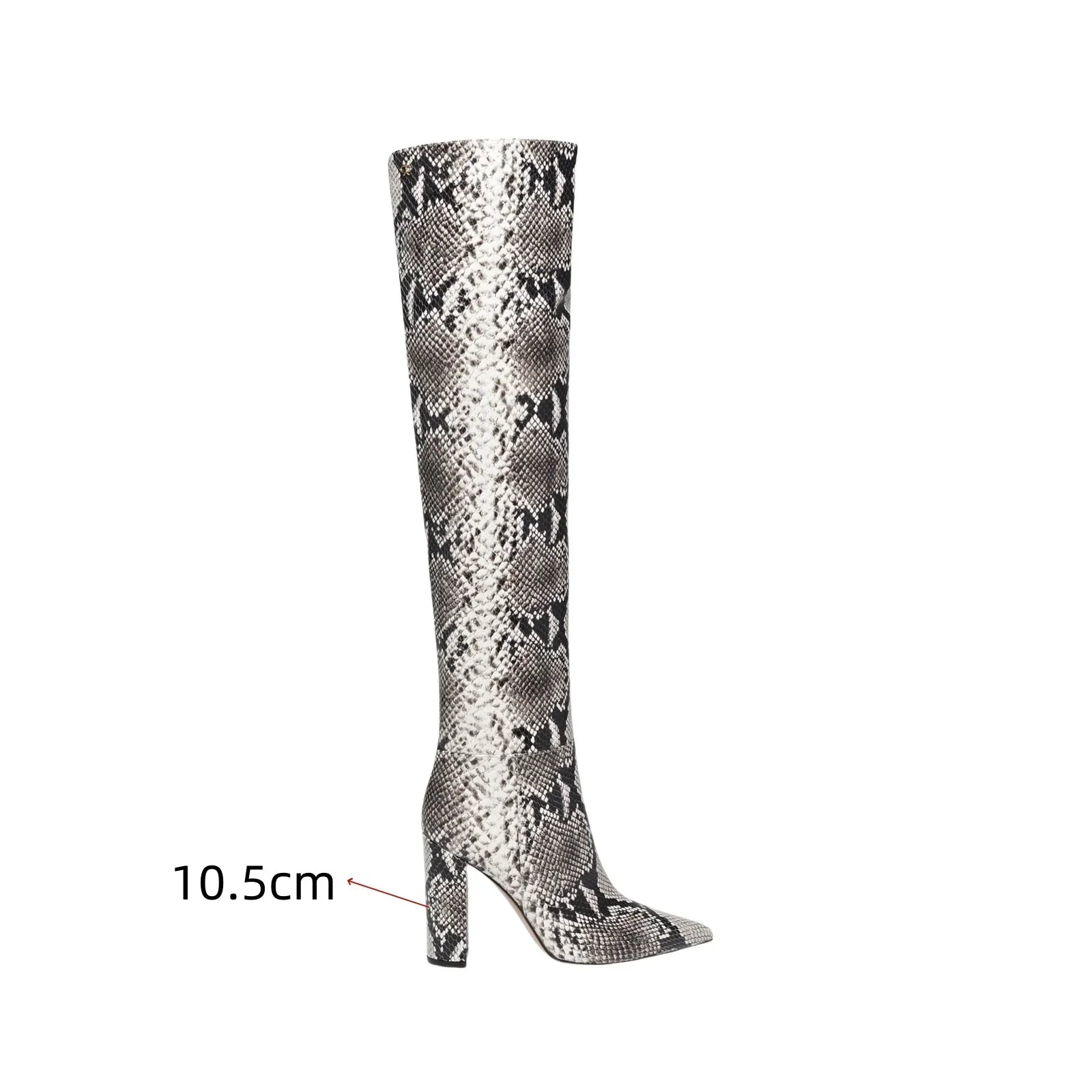 Ladies' Autumn and Winter Suede Thick High-heeled Oversized Knee High Boots, European and American Sexy Versatile Sleeve Boots