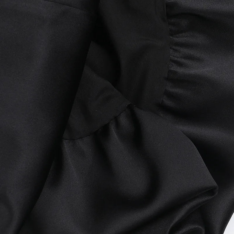 Mozision Off-shoulder Backless Sexy Mini Dress For Women Robe Fashion Solid Strapless Sleeveless A-line Slim Sexy Club Dress