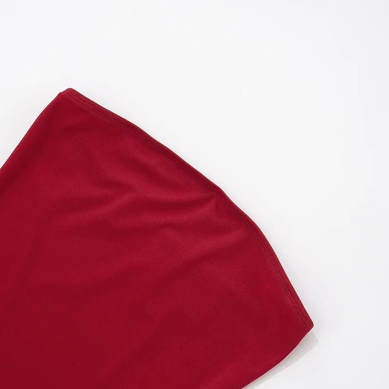 Mozision Halter Off-shoulder Strapless Sexy Mini Dress Women Fashion Scarf Collar Backless Sleeveless Ruffle Club Party Dresses