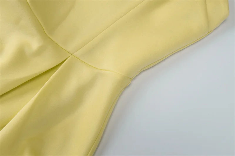 Mozision Halter Backless Sexy Midi Dress Women Fashion Solid Sleeveless High Waist A-line Club Party Pleated Long Dresses Female