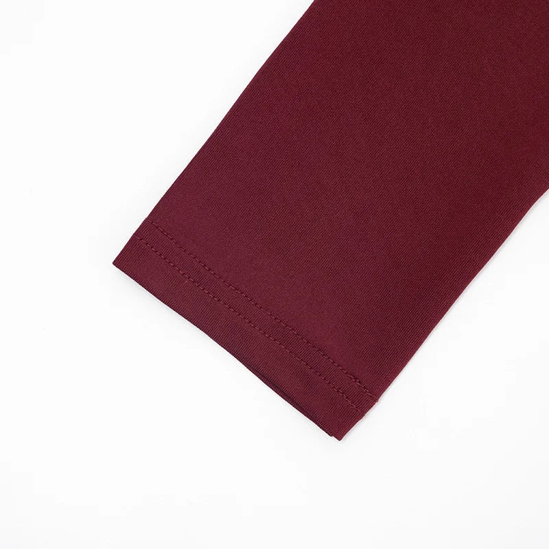 Mozision Long Sleeve Thigh High Split Sexy Maxi Dress Women Gown Elegant O Neck Draped Ruched Bodycon Club Party Long Dresses