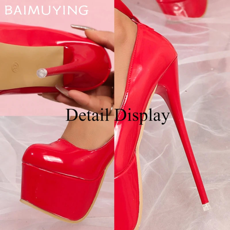 Super High Heels Women Shoes Rome Sexy Platform Woman' Sandals Elegant Pumps Summer New 2025 Trend Fashion Shallow Zapatos Mujer