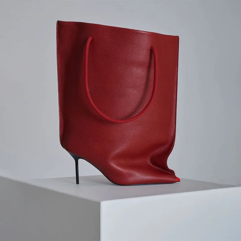 2025 Autumn/Winter New European LuxuryBanquet Show FashionWide Cuff Short Boots, HighQuality Women's Dress Shoes Elegantand Sexy