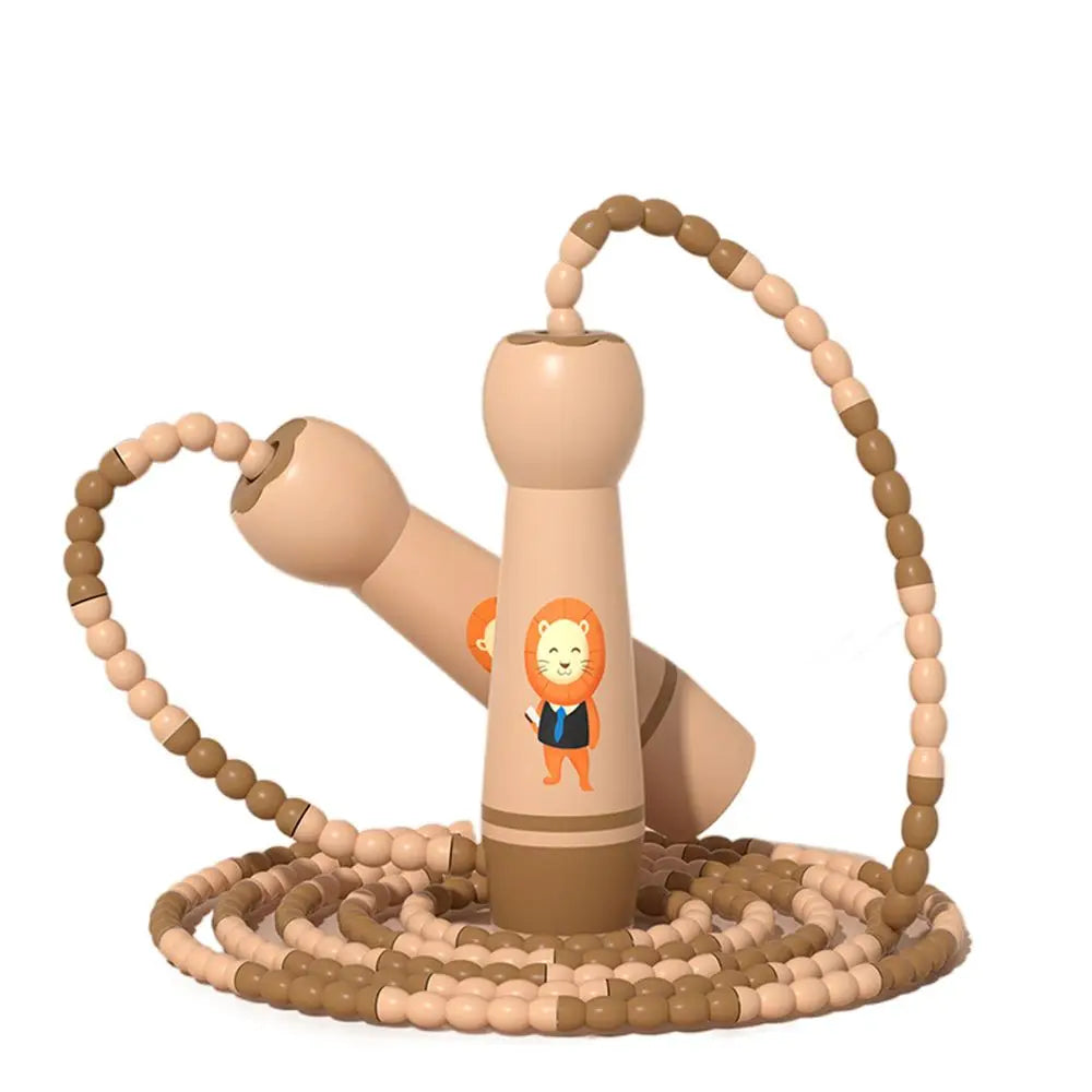 Lovely Adjustable Child Jumping Rope Fillet Design Cotton Rope Skipping Ropes Cartoon Training Kids Jump Rope Kids Exercise