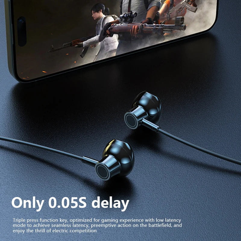 Bluetooth 5.4 Earphones With HD Screen Wireless Headsets Neckband Headphones HiFi Stereo Noise Reduction Earbuds For Live 2025