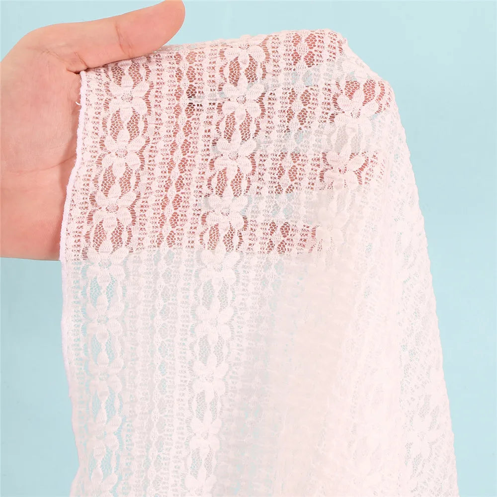 Beige Flower Mesh String Halter Bikinis Sets 4 Piece Sexy Swimsuit Women Long Sleeve Cover Up Swimwear Triangle Bikini Beachwear