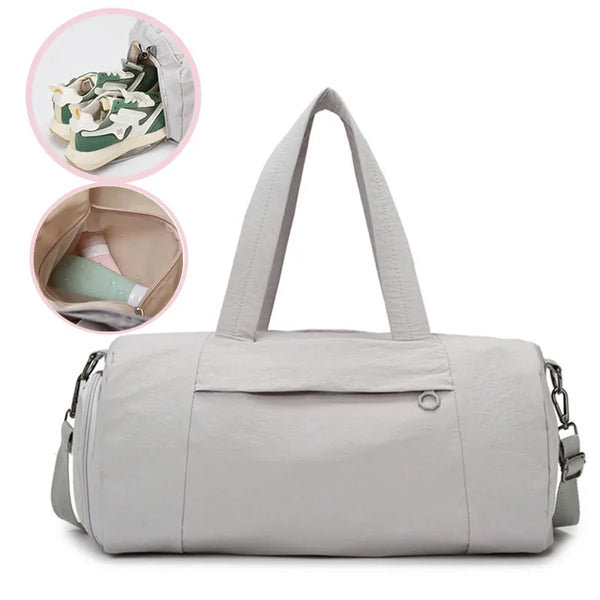 Female Gym Bag For Travel Big Traning Luggage Shoulder Bolsas Shoe Compartment Weekend Swimming Fitness Handbag Women's Sports Wofashion.xyz