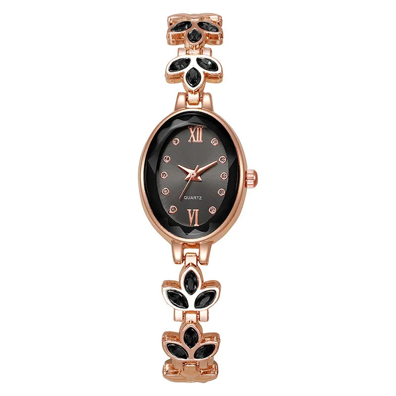 Simple Elegant Small Women Watches Luxury Wrist Watches for Women Fashion Oval Classic Watch Ladies Quartz Watches for Girls