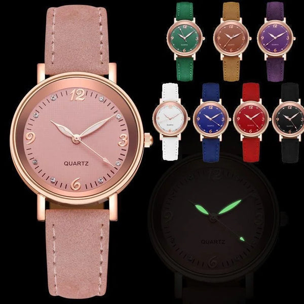 Watches for Women Leather Band Luxury Watches Quartz Watch Casual Bracelet Watch for Women Wofashion.xyz