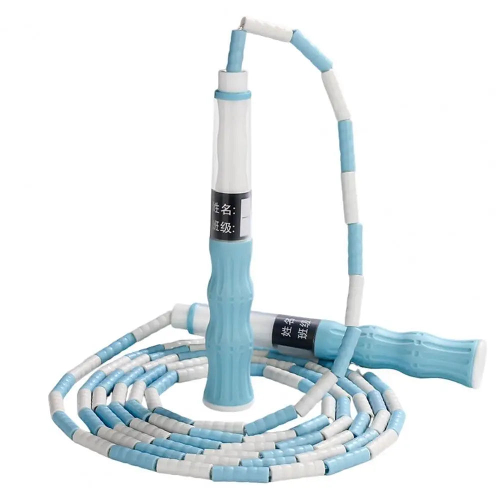 2.5 M Segmented Fitness Jump Rope Adjustable Length Signable Soft Bead Skipping Rope Lightweight No Knots Children Gifts