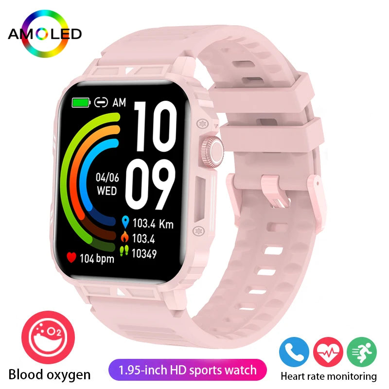 2024 Smartwatch 1.95 Inch Screen Health Monitoring Watches IP68 Waterproof Sport Fitness Smart Watch For Men Women Reloj Hombre