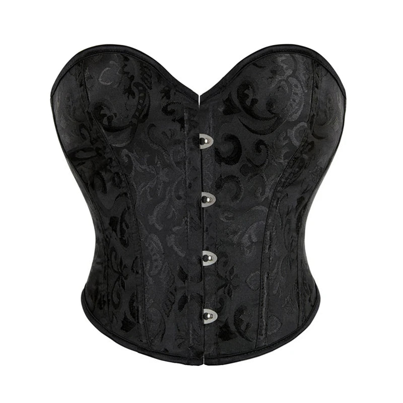 BurVogue Women Short Overbust Corset Crop Tops Strapless Off Shoulder Summer Short Camisole Underwear Female Bustier Wofashion.xyz